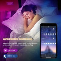 Bandă LED RGB PSTAR 10 m, cu conector USB, controlabilă prin aplicație, sincronizare cu muzica, cu telecomandă și temporizator, pentru acasă, sufragerie, bucătărie 5
