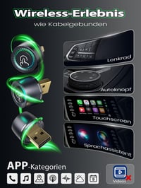 Adaptor wireless Ultra Mini PTGTO 2026 pentru CarPlay și Android Auto - gri 7