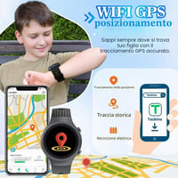 PTHTECHUS 4G GPS okosóra gyerekeknek, SOS, videohívás, IP68 - fekete - 6-17 éves korig 5