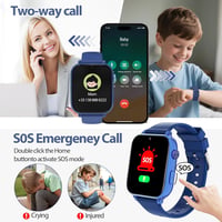 PTHTECHUS 4G GPS gyerek okosóra SOS hívással, videóval, lépésszámlálóval - fukszia 2