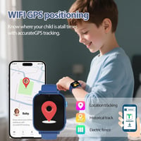 PTHTECHUS 4G GPS gyerek okosóra SOS hívással, videóval, lépésszámlálóval - fukszia 6
