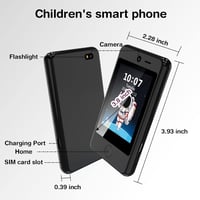 PTHTECHUS Gyerek Mobiltelefon 3,8" Érintőképernyővel - Játéktelefon Hívás, SOS, MP3, Kamera, 16 Játék, Lépésszámláló Funkcióval - Fiúknak és 8