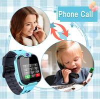 PTHTECHUS Gyerek Okosóra 7 Játékkal - MP3 Zenelejátszó Érintőképernyős Smartwatch Kamerával, 1GB SD Kártyával, Kék, 4-12 Éveseknek 2