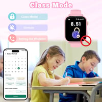 PTHTECHUS gyerek okosóra GPS 4G hívással - pink - 4-12 éves korig 6