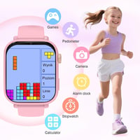 PTHTECHUS gyerek okosóra GPS 4G hívással - pink - 4-12 éves korig 4