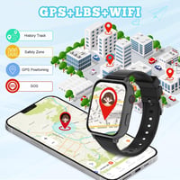 PTHTECHUS gyerek okosóra GPS 4G hívással - fekete - 4-12 éves korig 2