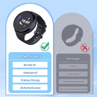 PTHTECHUS X13 4G Gyerek Okosóra GPS Követéssel - Videóhívás, WiFi, SOS Gomb, Családi Chat Funkció, HD Érintőképernyő 5-15 Éves Gyermekeknek 6