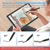 Pubiohs Surface Stylus Pen - Microsoft Surface Pro/Go/Laptop/Studio/Book, 4096 nyomásérzékenység 5