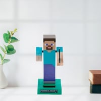 Puckator FF139 Steve Minecraft Solar Pal solárna figúrka viacfarebná dekorácia 5