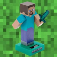 Puckator FF139 Steve Minecraft Solar Pal solárna figúrka viacfarebná dekorácia 6