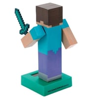 Puckator FF139 Steve Minecraft Solar Pal solárna figúrka viacfarebná dekorácia 4