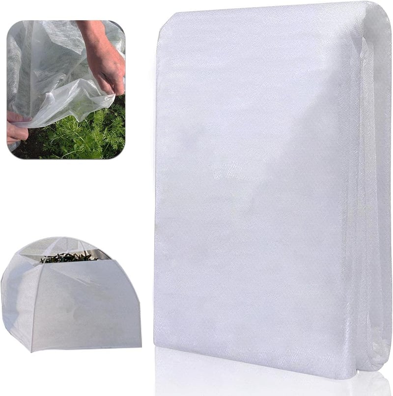 PUERHUACI Téli növényvédő fleece 2,5x7,5m fagyvedelem kerthez