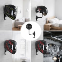 PUERSI držiak na motocyklovú prilbu na stenu, 180° otočný nástenný držiak na prilbu 7