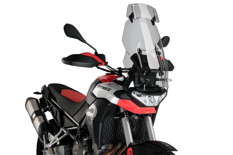 Puig 20764H Viacúčelové nastaviteľné aerodynamické deflektorové plexisklo, dymové, na motocykel