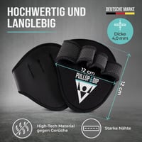 PULLUP & DIP Gripy na cvičenie, úchopové podložky na zhyby a silový tréning, 1 pár neoprénových gripov, alternatíva k fitness rukaviciam, maximálny úchop 6