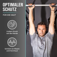 PULLUP & DIP Gripy na cvičenie, úchopové podložky na zhyby a silový tréning, 1 pár neoprénových gripov, alternatíva k fitness rukaviciam, maximálny úchop 4
