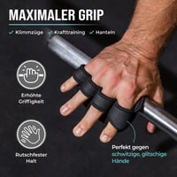 PULLUP & DIP Gripy na cvičenie, úchopové podložky na zhyby a silový tréning, 1 pár neoprénových gripov, alternatíva k fitness rukaviciam, maximálny úchop 2