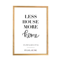 Rămă PULSE of HOME, din lemn natural, pentru poză A4 (21 x 29,7 cm) - Ramă subțire pentru fotografii, postere, desene pentru copii - Decorațiune pentru camera copiilor și living 1
