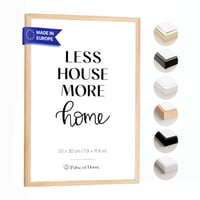 Ramă foto din stejar PULSE of HOME, 20 x 30 cm - Suport subțire pentru poster din stejar european, pentru camera copiilor și living - Ramă foto durabilă din lemn masiv 1