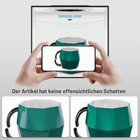 PULUZ fotóstúdió világítódoboz 30x30 cm, 120 LED, 6 PVC háttérrel 2