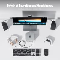 PULWTOP Mac Mini M4 Dock 4TB SSD Ház HDMI 4K USB-C Hub Állvány 9