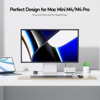 PULWTOP Mac Mini M4 Dock 4TB SSD Ház HDMI 4K USB-C Hub Állvány 2