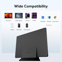 PULWTOP USB-C dokkoló állomás MacBook-hoz, 4K videó, M.2 SSD ház, fekete 8