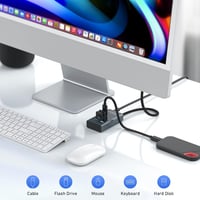 PULWTOP USB-C Hub Laptop Csatlakozó Multifunkciós Adapter 6