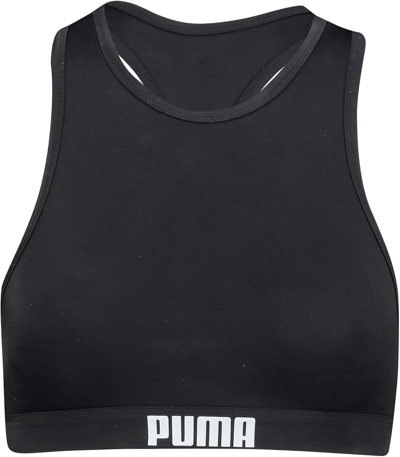 PUMA Magas Nyakú Női Sportmelltartó - L, Black