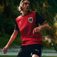 PUMA ÖFB Domáci replika dresu rakúskej futbalovej reprezentácie pre mužov - červená/čierna 8
