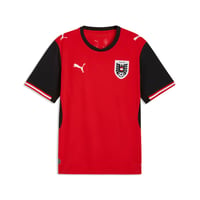 PUMA ÖFB Domáci replika dresu rakúskej futbalovej reprezentácie pre mužov - červená/čierna 1