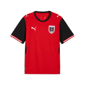 PUMA ÖFB Austrijski nogometni dres za muškarce, domaća garnitura - crveno/crni, veličina: L