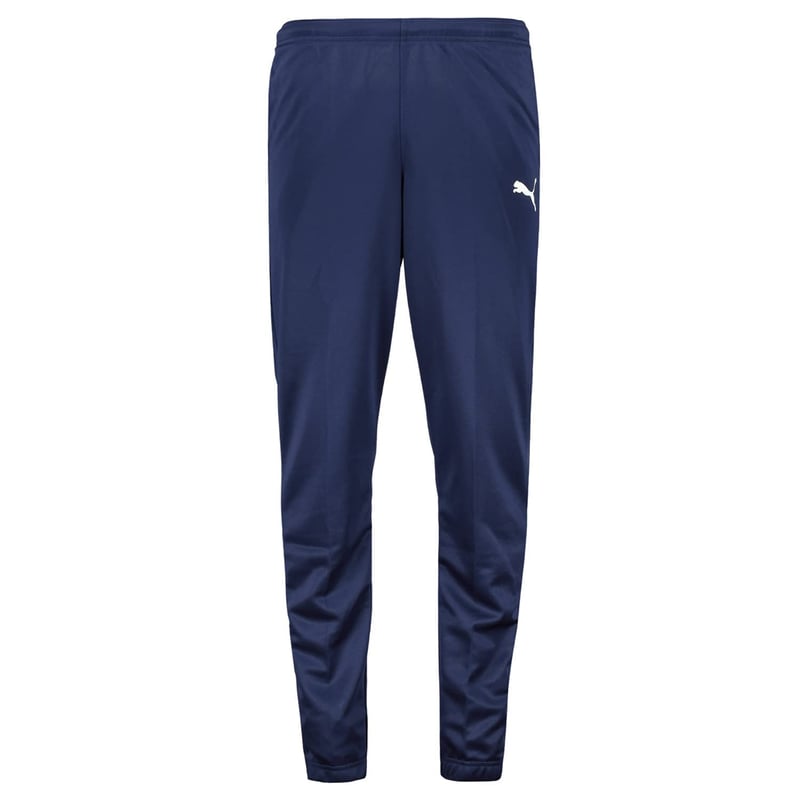 Detské tepláky PUMA Teamrise Poly Training, veľkosť 116, tmavomodro-biele