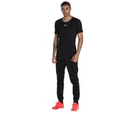 Pantaloni de trening unisex PUMA Teamrise Poly – Negru-Alb, Mărimea L 7