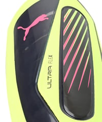 Apărători de tibie PUMA Ultra Flex Sleeve - Yellow Alert/Puma Aged Silver, mărimea M, apărători unisex 3