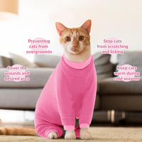 PUMYPOREITY Macska Overál Hosszú Ujjal, Téli Macska Ruha Pink S Méret 5