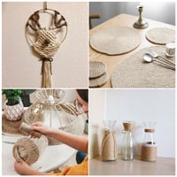 Frânghie de sisal pentru zgâriat PUPAINT 6 mm, 30 metri, sfoară naturală de cânepă pentru pisici, înlocuire pentru stâlpi de zgâriat, grădină, decor, DIY 7