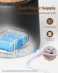 PUPPY KITTY Automata Kisállat Etető 4L - WiFi Vezérelhető Applikációval, Hangfelvétellel, Napi 1-10 Adagolás, Kutyáknak és Macskáknak 7
