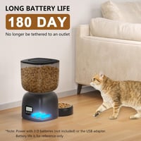 PUPPY KITTY Automata Macska Etető és Ivóadagoló Szett, 180 Napos Akkumulátor, 3L Tál, 2L Szökőkút 3
