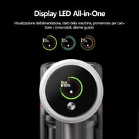 PuraLuce Vezeték nélküli porszívó 2500mAh 60 perc üzemidő csendes LED kijelzővel 6