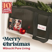 Pure Living 180 cm Műfenyő - Élethű Nordmann Fenyő Sűrű Ágakkal, Fa Állvánnyal és Tárolózsákkal - Lángálló, EU Gyártású Prémium Karácsonyfa 9