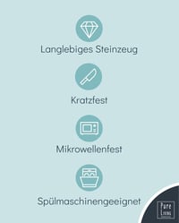 PURE LIVING INTERIOR DESIGN Skandináv kőedény tányér szett 6 személyes világosszürke 5