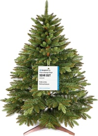 Pure Living Premium Műfenyő 120 cm - Élethű Karácsonyfa Fa Állvánnyal és Tárolózsákkal - Sűrű Ágak, Lángálló, Könnyen Összeszerelhető 1
