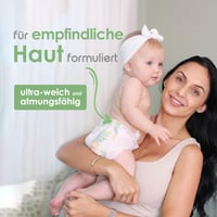 PureBorn 128 scutece mărimea 2 (3-6 kg) – Scutece din bambus ultrasorbante, hipoalergenice și moi pentru bebeluși, testate dermatologic, fără scurgeri 4