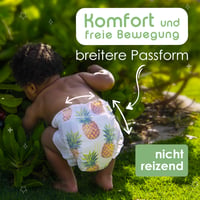 PureBorn 128 scutece mărimea 2 (3-6 kg) – Scutece din bambus ultrasorbante, hipoalergenice și moi pentru bebeluși, testate dermatologic, fără scurgeri 3