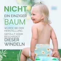 PureBorn 128 scutece mărimea 2 (3-6 kg) – Scutece din bambus ultrasorbante, hipoalergenice și moi pentru bebeluși, testate dermatologic, fără scurgeri 5
