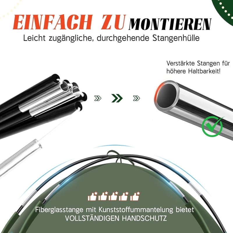 Purebox 2-3 személyes ultralight sátor, vízálló és szélálló kempingezéshez, trekking túrákhoz - Army Green, L