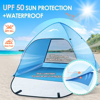 Purebox extra nagy pop-up strandsátor 2-4 személyes vízálló UV védelem 3