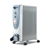 PureMate uljni radijator 2500 W, 11 rebara, s tajmerom i termostatom – siva 1