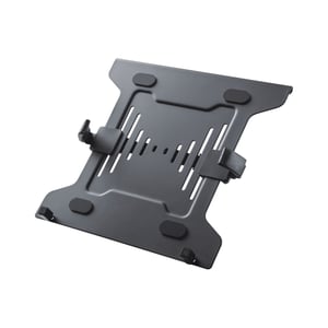 Suport laptop PureMounts pentru braț de monitor de birou VESA 75x75 / 100x100, capacitate portantă max. 9 kg, tavă fixare notebook cu suprafață de 300x225 mm